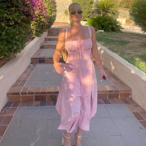 Elegant Pink Women's Dress